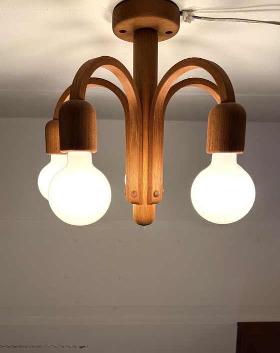 Image 1 of Vintage teakhouten plagonnière ‘Candela’, Domus ‘80