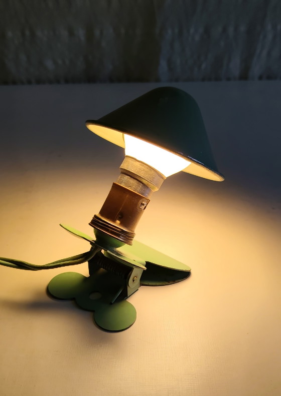 Lampada da lettura a fungo con pinza - anni '50/'60 – Lampade da lettura, Metallo (photo 3 of 9)