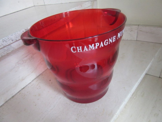 Image 1 of G.H. MUMM - champagne bucket, ice bucket, red plexiglass, design classic.