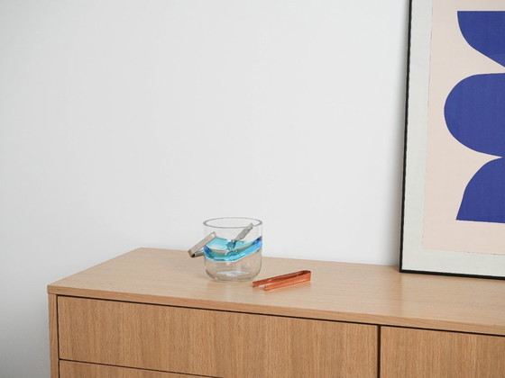 Image 1 of Glazen ijsemmer, Deens ontwerp, jaren 70, gefabriceerd door Holmegaard