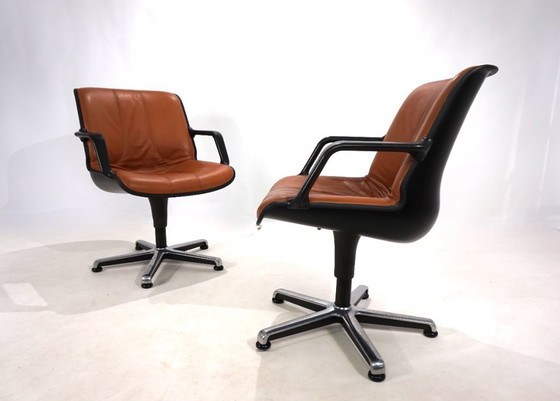 Image 1 of Juego de dos sillas de oficina Fröscher de Burkhard Vogtherr, 1970