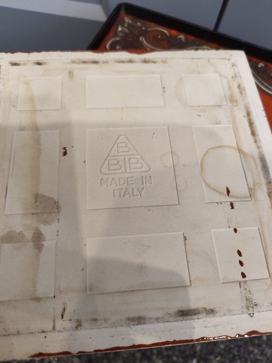 Porta piante vintage di metà secolo, Ceramica, Ferro, Nero (foto 2 di 7)