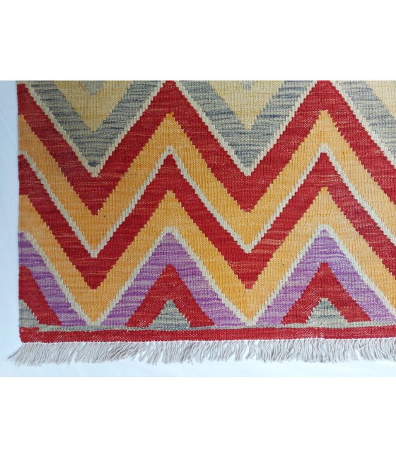 9'68x8'47 Hand Woven Afghan Wool Kilim Area Rug, Rugs & carpets, Beige (photo 4 of 9)