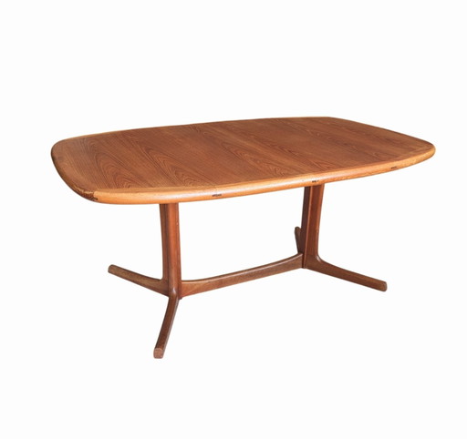 Table de salle à manger extensible vintage danoise en teck