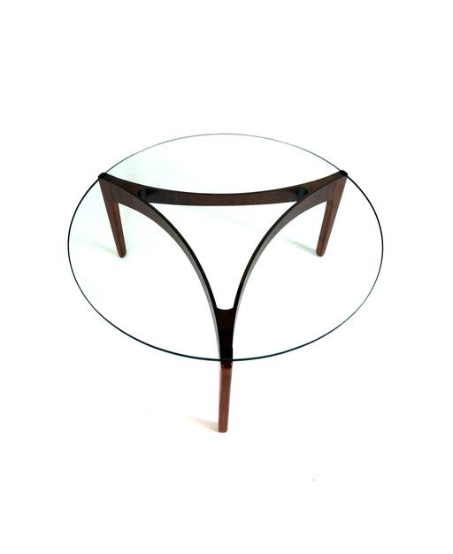 Vintage Coffee Table Model No. 104, Sven Ellekær ‘60 – salontafels, Glass, Wood