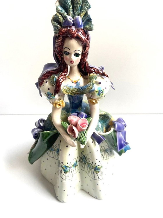 Image 1 of Collection Sujet Figurine Poupée Biscuit de Porcelaine Signée Cythère Sculpture