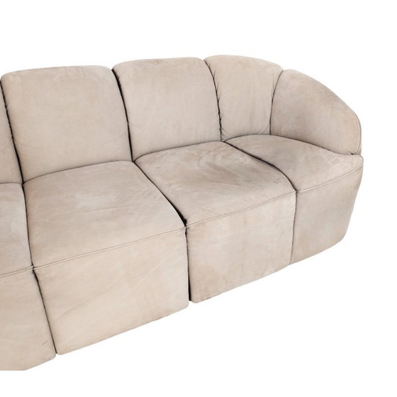 Image 1 of Canapé d'angle Walter Knoll Piccolino original, en daim, style vintage