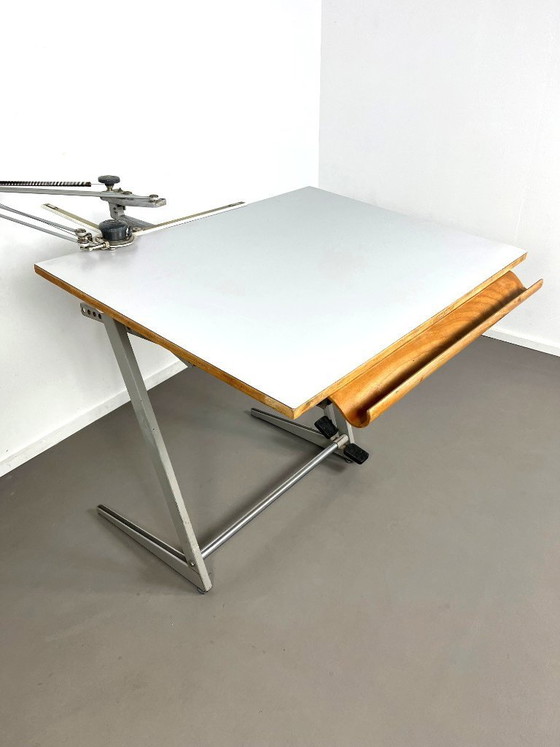 Image 1 of Industrial drafting table by Friso Kramer for Ahrend/de Cirkel, 1970s