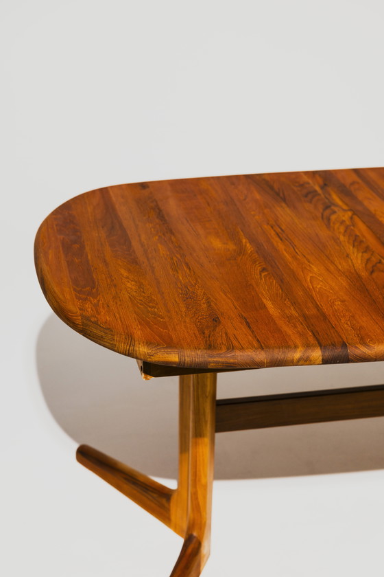 Image 1 of Vintage Scandinavian Dining Table in Solid Teak – 1960
