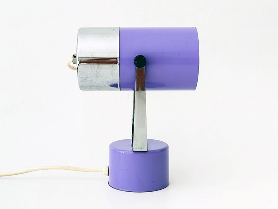 Image 1 of Ensemble de lampe de table lilas futuriste