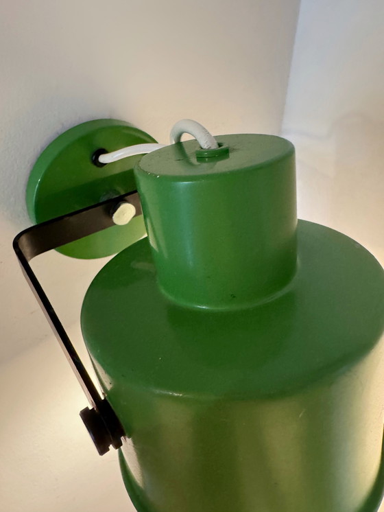 Image 1 of Applique con faretto verde anni '70