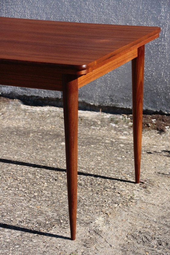 Image 1 of Table de Repas Vintage en Teck – Design Scandinave Extensible