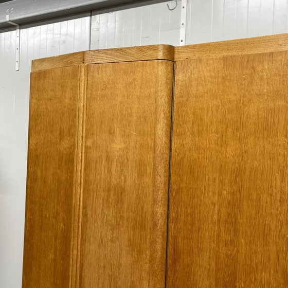 Image 1 of Bijzonder vormgegeven vintage j`60 kledingkast linnenkast hang leg