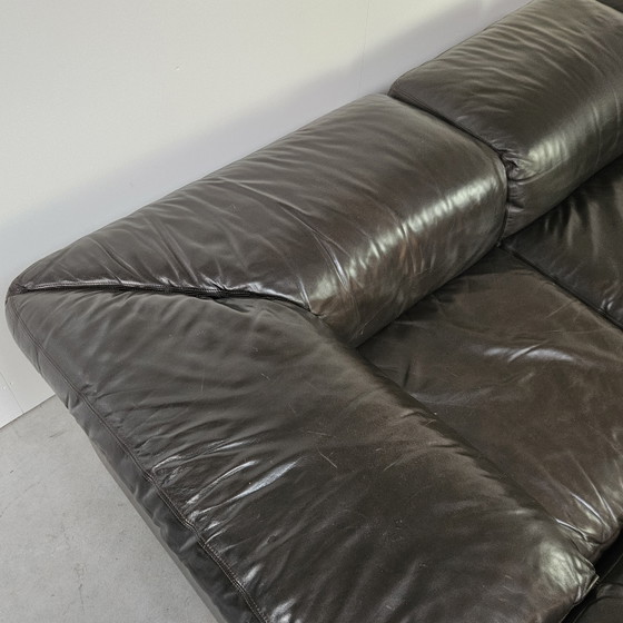 Image 1 of Canapé modulaire vintage en cuir, Jeep Durlet
