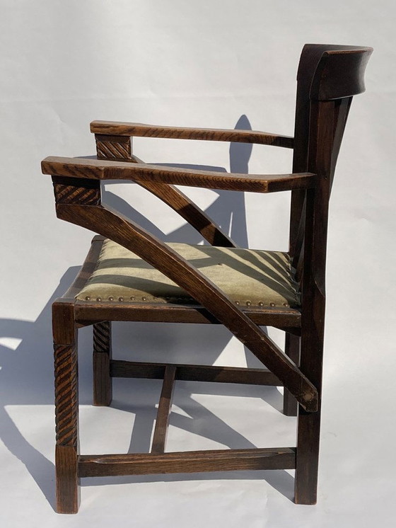 Image 1 of British Arts And Crafts Or Art Deco Chair