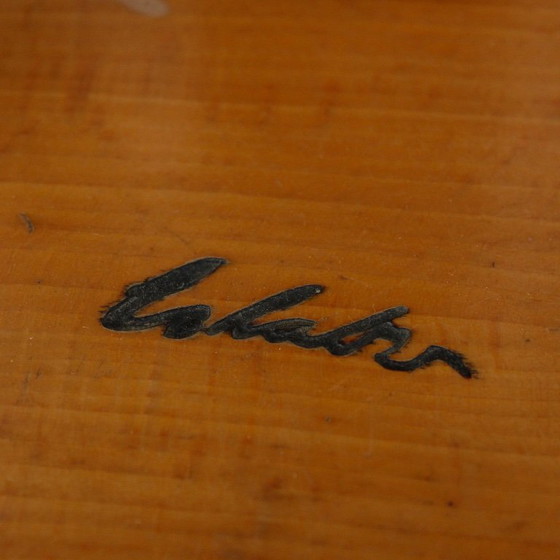 Image 1 of 2 taburetes giratorios de mediados de siglo en madera de abeto al estilo de Charlotte Perriand