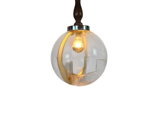 Image 1 of Murano - Toni Zuccheri - Suspension XL - soufflée à la bouche - années 70