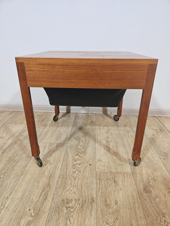 Mid-Century Modern Sewing Table in Teak, Denmark, 1950s-1960s – Desk, Brass, Mid Century Modern (photo 14 of 19)