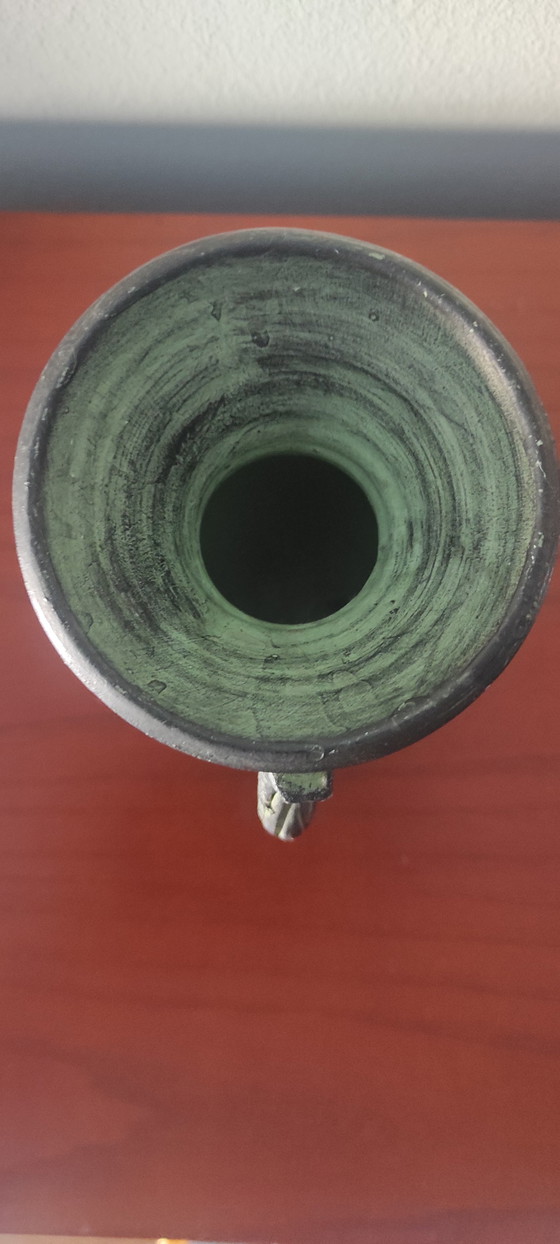 Marked Mid-Century Brutalist Set of Vases – Partenon Spain & Studio Art – Ceramic (photo 6 of 15)