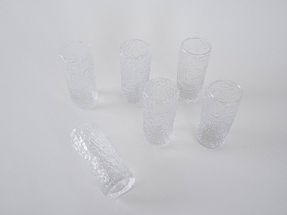 Image 1 of Set di sei bicchieri, design italiano, anni '70, made in Italy
