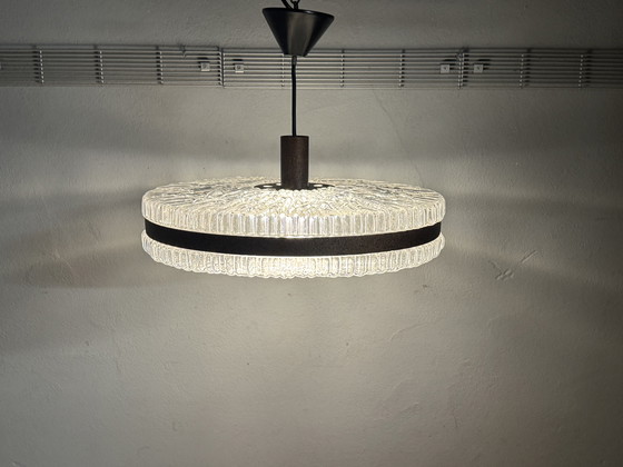 Image 1 of 1960s Plastic Pendant Lamp with Retro Design