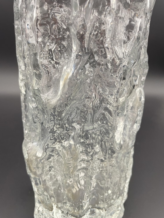 Vintage ijsglas vaas, toegeschreven aan Georgshütte, jaren 60/70 – Vazen (photo 3 of 5)