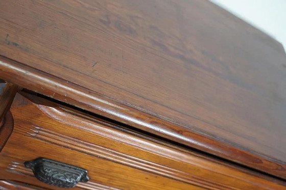 Image 1 of Mobiletto da farmacia francese d'epoca in pino, anni '20