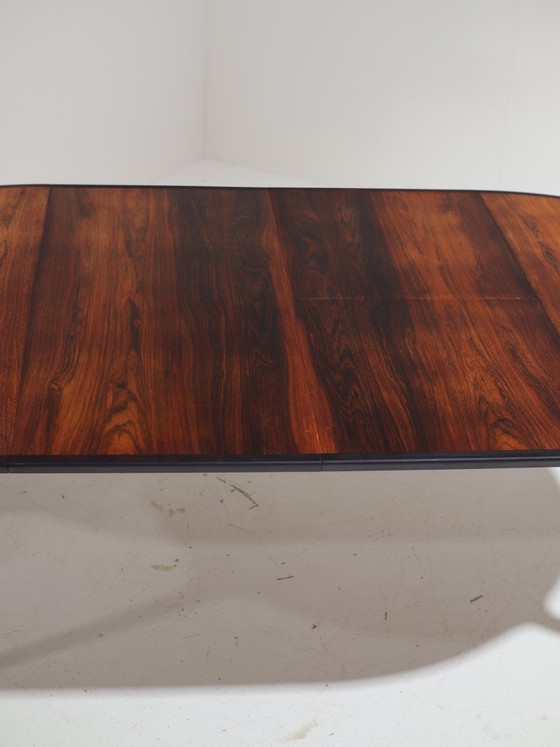 Image 1 of Henry Rosengren Hansen round extendable dining table rosewood