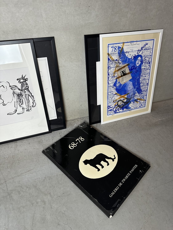 Image 1 of Genummerde zeefdruk 43/100 - Walter Goossens - gesigneerd