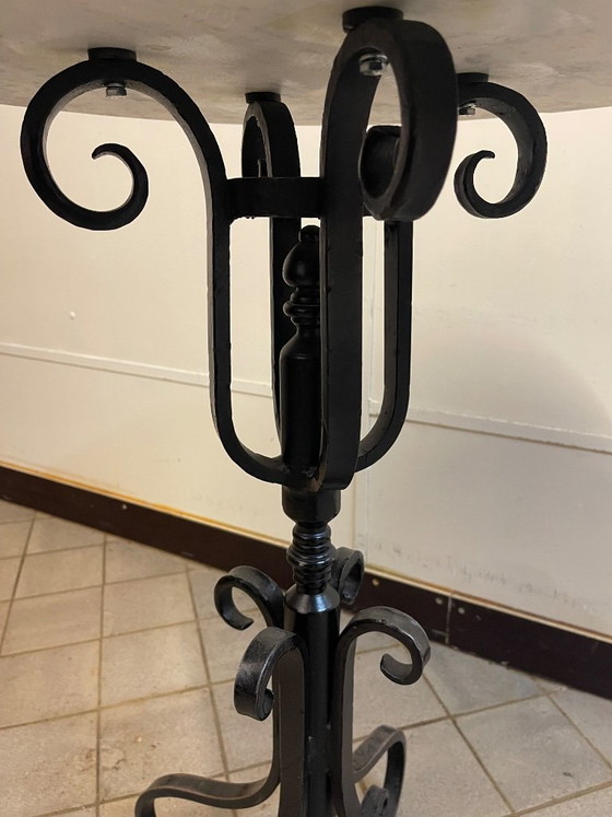 Vintage café tables with marble top – Side tables, Iron (photo 7 of 11)