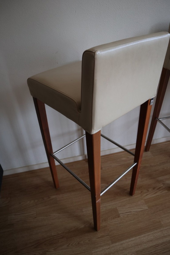 Image 1 of 4 Hülsta bar stools in perfect condition - optional bar table for small additional charge
