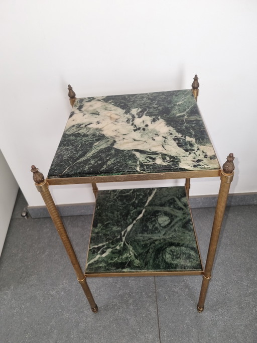 Hollywood Regency – bijzettafels, Marble, Brass (photo 2 of 8)