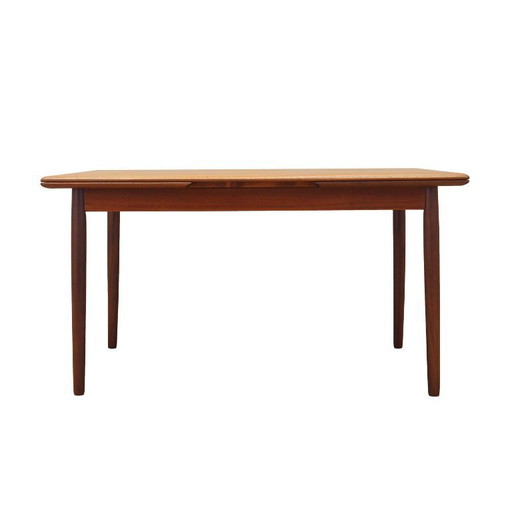 Table en teck, design danois, années 1970, fabrication : Danemark