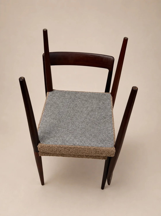 Set di 4 sedie da pranzo vintage Lübke in palissandro – Mid Century Modern (photo 7 of 7)