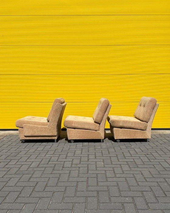 Vintage beige corduroy modular sofa – 70s – Velvet (photo 13 of 18)