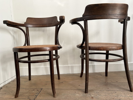 Image 1 of 5 Original Vintage Thonet Chairs No. 1047