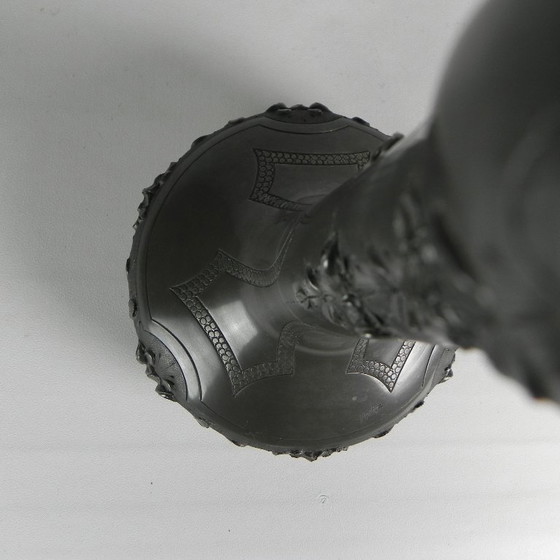 Image 1 of Pewter Art Nouveau vase signed Pechez, early 20th century