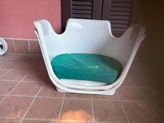 Image 1 of Een paar vintage fauteuils, ontworpen door Martini Torino in de jaren 70.