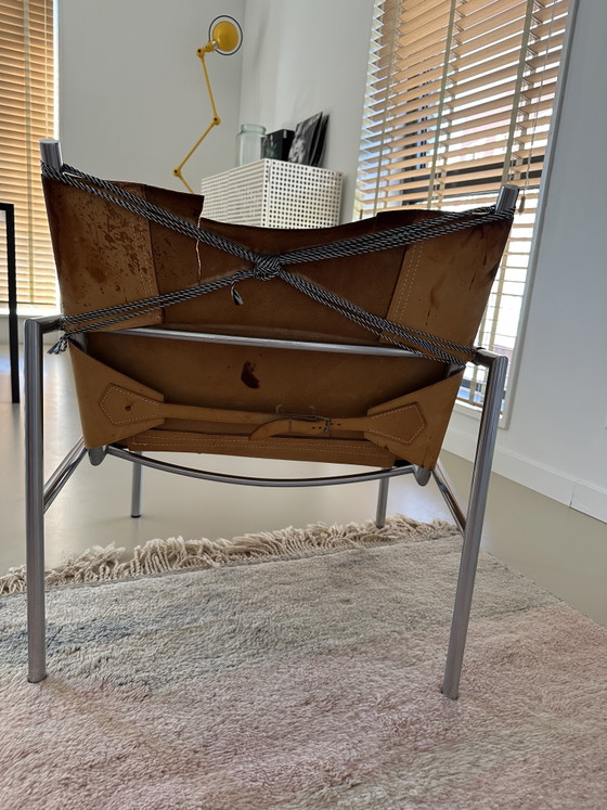 Martin Visser fauteuil – Stoelen / fauteuils, Leather, Metal (photo 4 of 5)