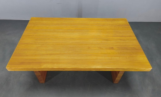 Image 1 of 1960s Scandinavian Solid Pine Coffee Table Minimalist Design