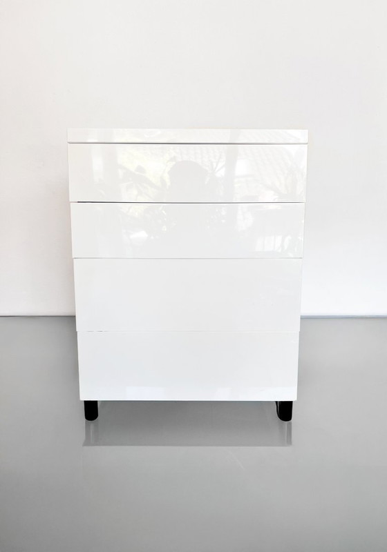 Image 1 of Cassettiera modulare vintage Kartell Simon Fussel Modulaire 4602 in ABS color crema.