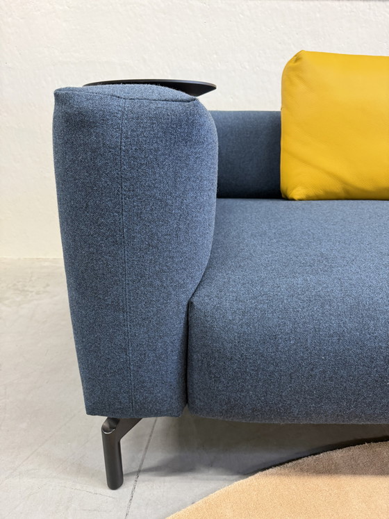 Image 1 of Pode Ziggy Ecksofa, blauer Wollstoff, 275 x 220