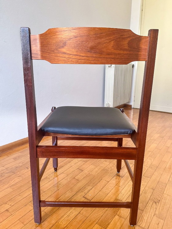 4 Sedie da pranzo italiane Mid-Century – Wood (photo 4 of 6)