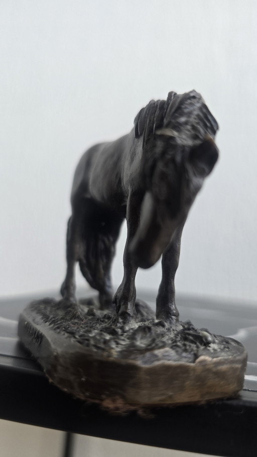 Vintage Heredities Kaltgussbronze Fell Pony Bildhauerei von Peggy Alexander