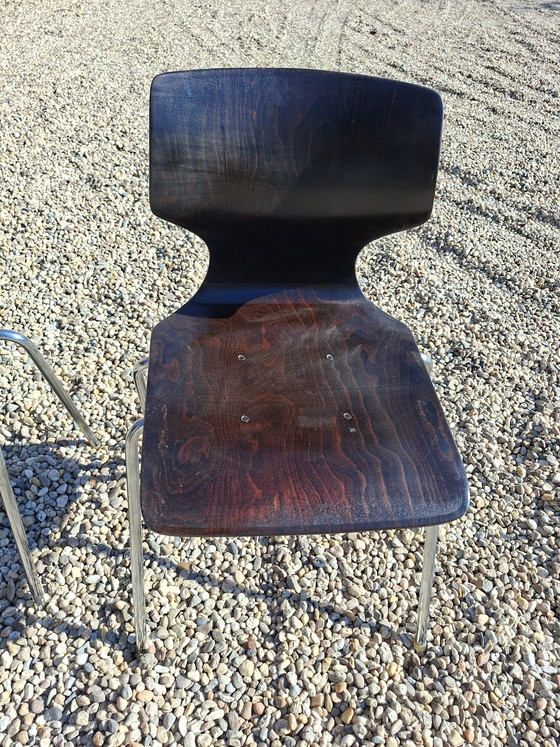 Image 1 of Juego de 4 sillas de comedor de palisandro Flötotto Mid Century Design 