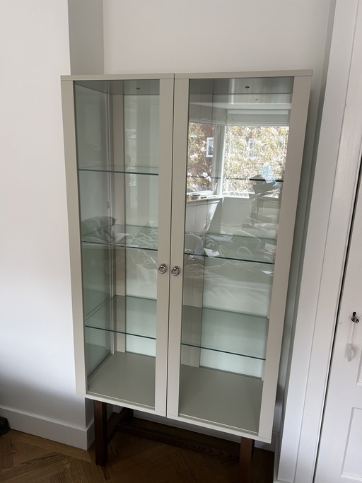 IKEA Stockholm display cabinet - grey with oak