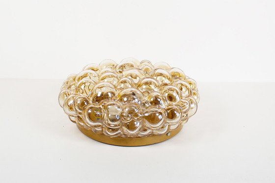 Image 1 of 1x Glass bubble flush mount light by Helena Tynell for Glashutte Limburg