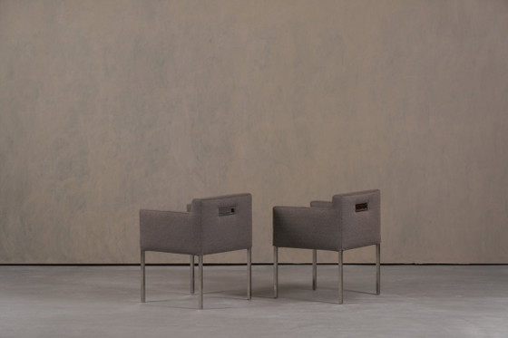 Image 1 of Sedie Ligne Roset in tessuto grigio, Francia, anni 2000, set da 2