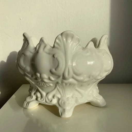 Antieke Franse aardewerken theepot, 1873