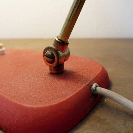 Image 1 of Große italienische Tischlampe aus Metall, moderner Stil der Mitte des 20. Jahrhunderts – 1950er Jahre